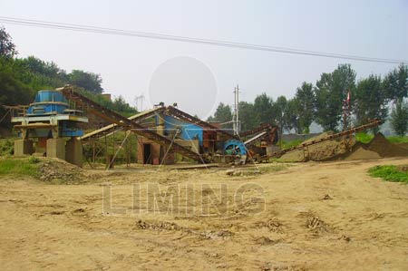 sand making & washing line