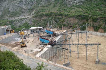 sand making & washing line