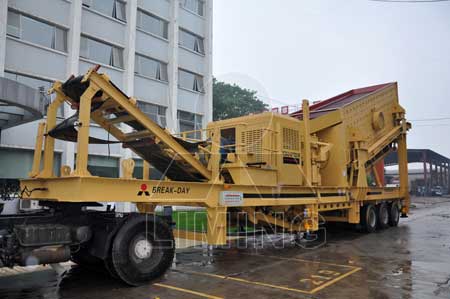 YB10F1315 mobile impact crusher