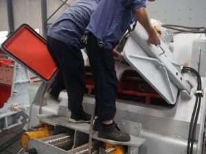 The reform of the feeding machine drive