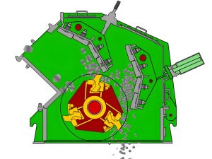 Counterattack crusher in the stone production line
